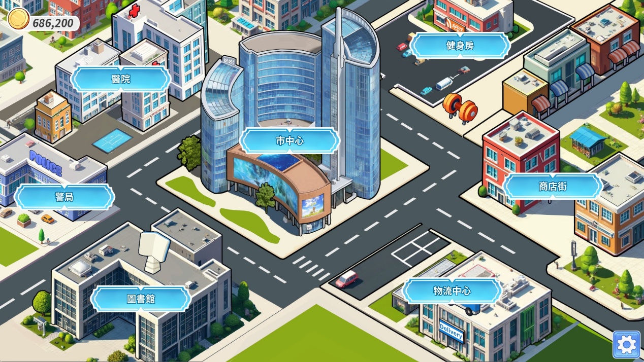 City patrol and map management screen