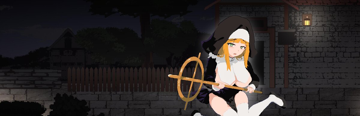 夜色籠罩的村莊與手持聖杖的蕾蒂希雅