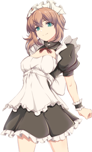 Marron (CV: 皐月メイ), the bubbly maid